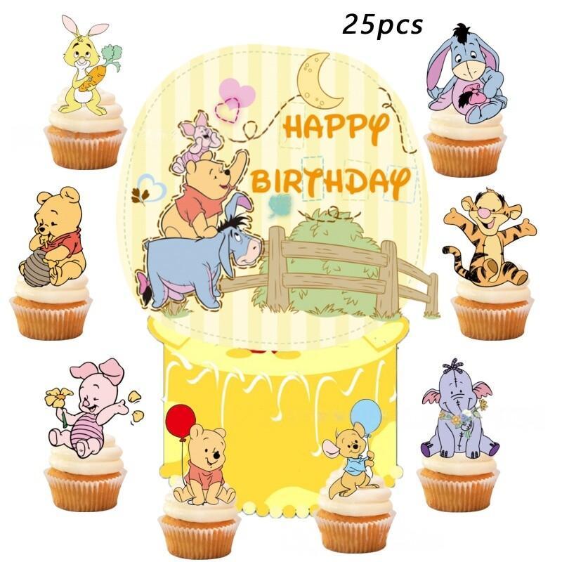 Travel Accessories Disney - New Winnie the Pooh Cupcake Toppers