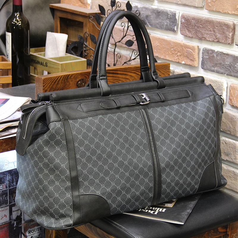 Travel Accessories Luxury - Fashion Plaid Travel Bag Men Handbag
