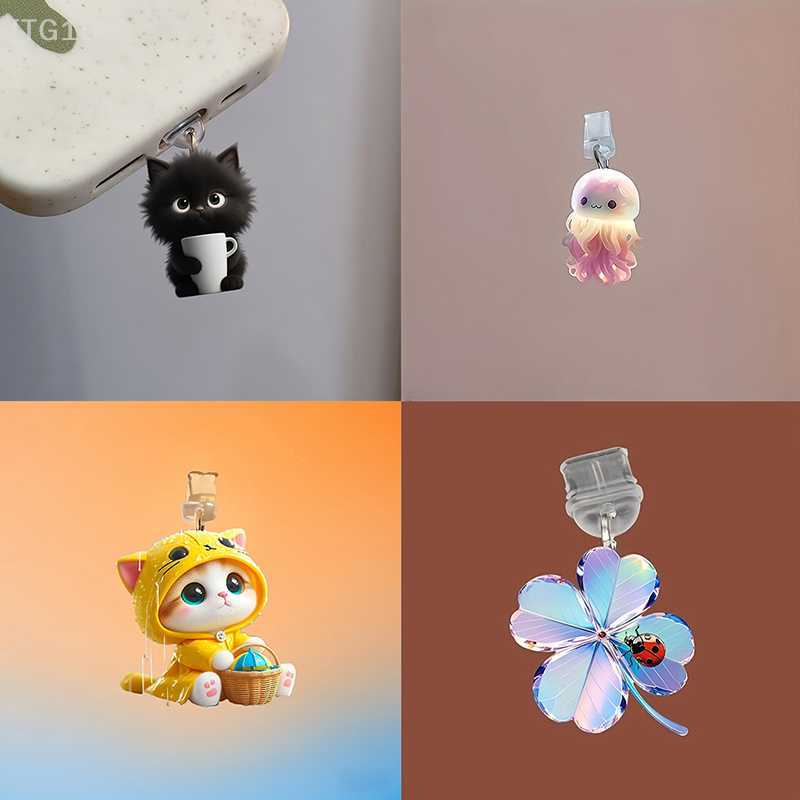 Travel Plug Type C - Mobile Phone Dust Plug Pendant, Cute