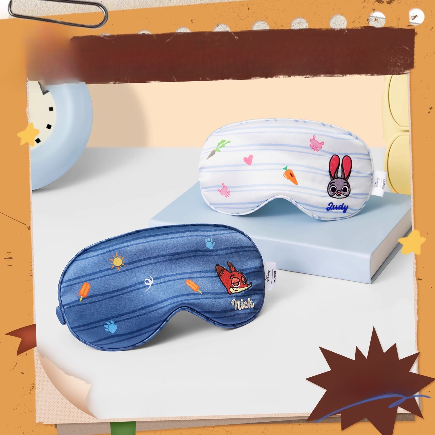 Travel Accessories Disney - Disney Zootopia Striped Sleep Mask -