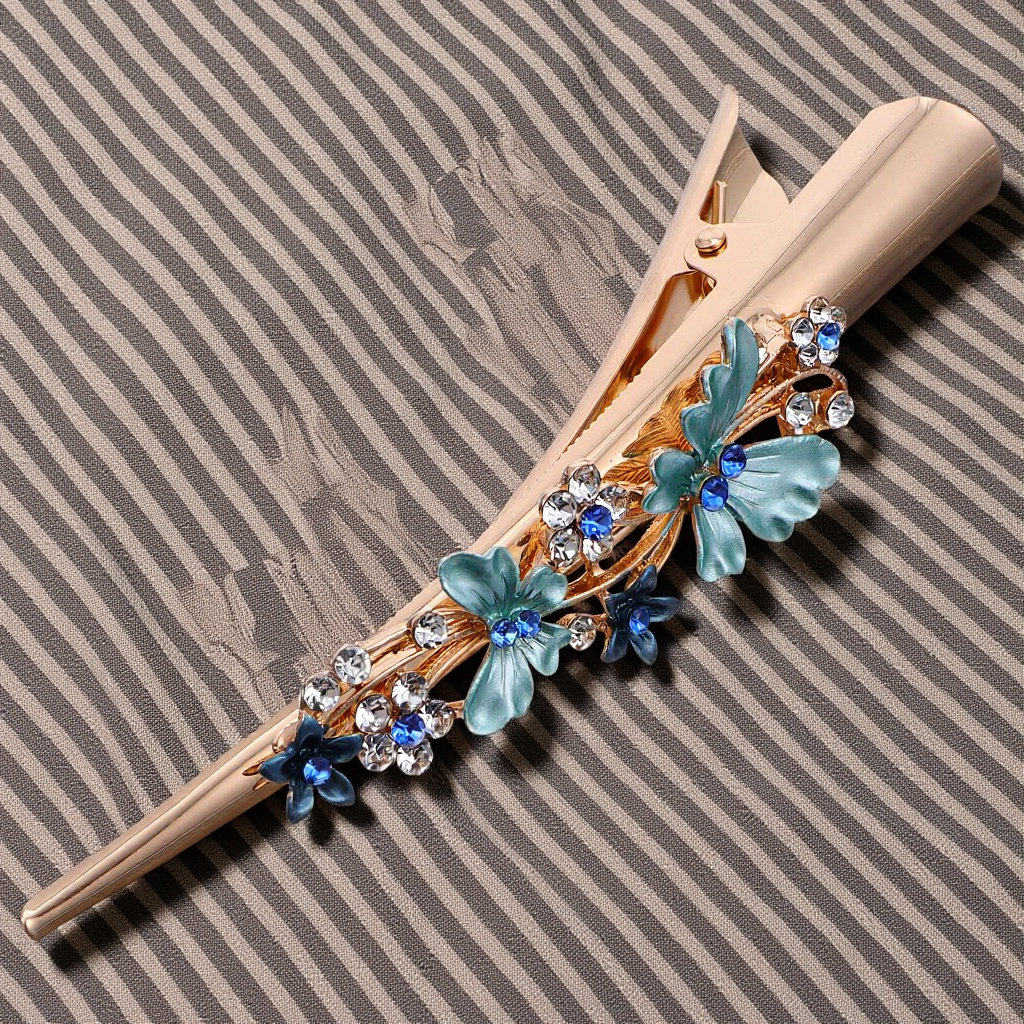 Travel Accessories Present - Metal Flower Duckbill Clip Alloy Large