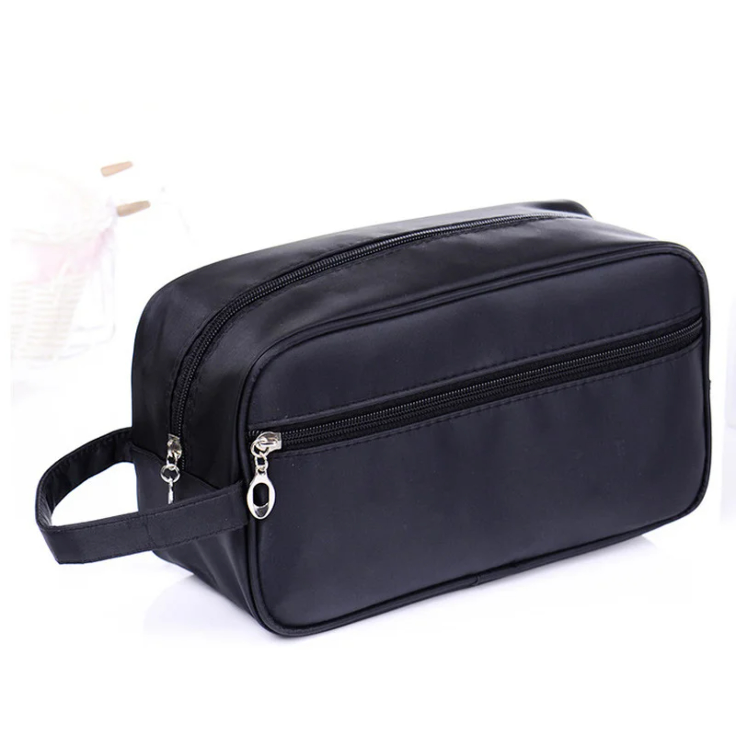 Travel Accessories Pouch For Men - Men Travel Makeup Zipper Cosmetic Case