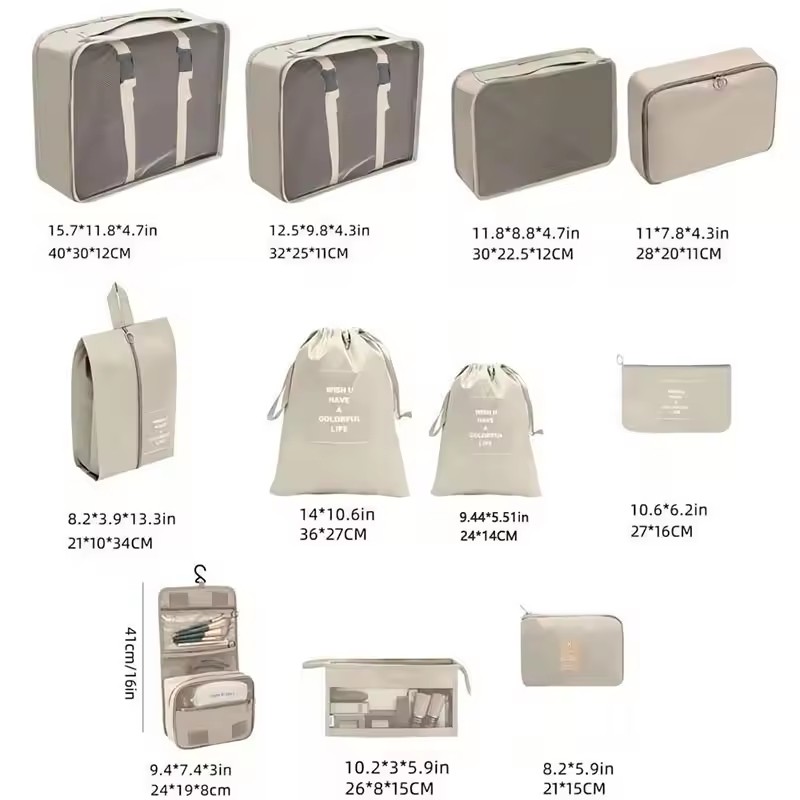 Travel Storage Bags Set 7/8/9/ – Travel Accessories Packing Cubes recenzja i cena