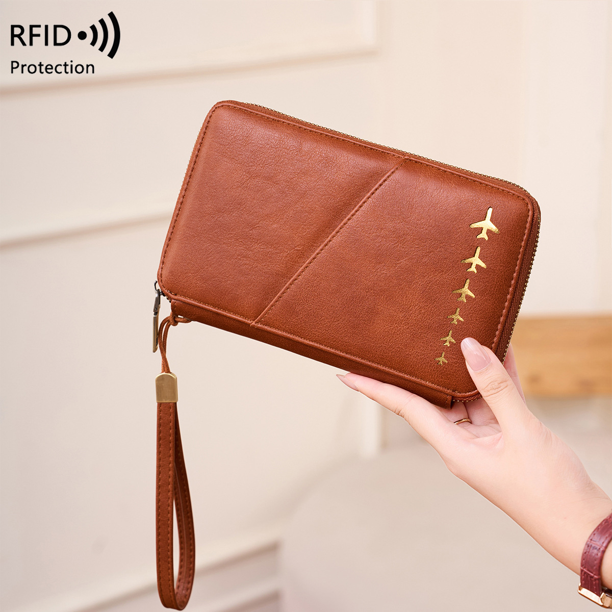 Trendy Airplane Design RFID Bl – Passport Holder Rfid recenzja i cena