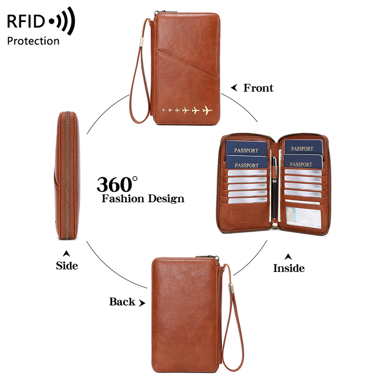Trendy Airplane Design RFID Bl – Passport Holder Rfid recenzja i cena