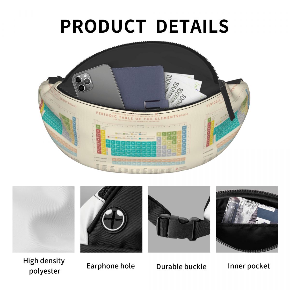 Cool Elements Periodic Table F – Travel Accessories Pouch For Men recenzja i cena