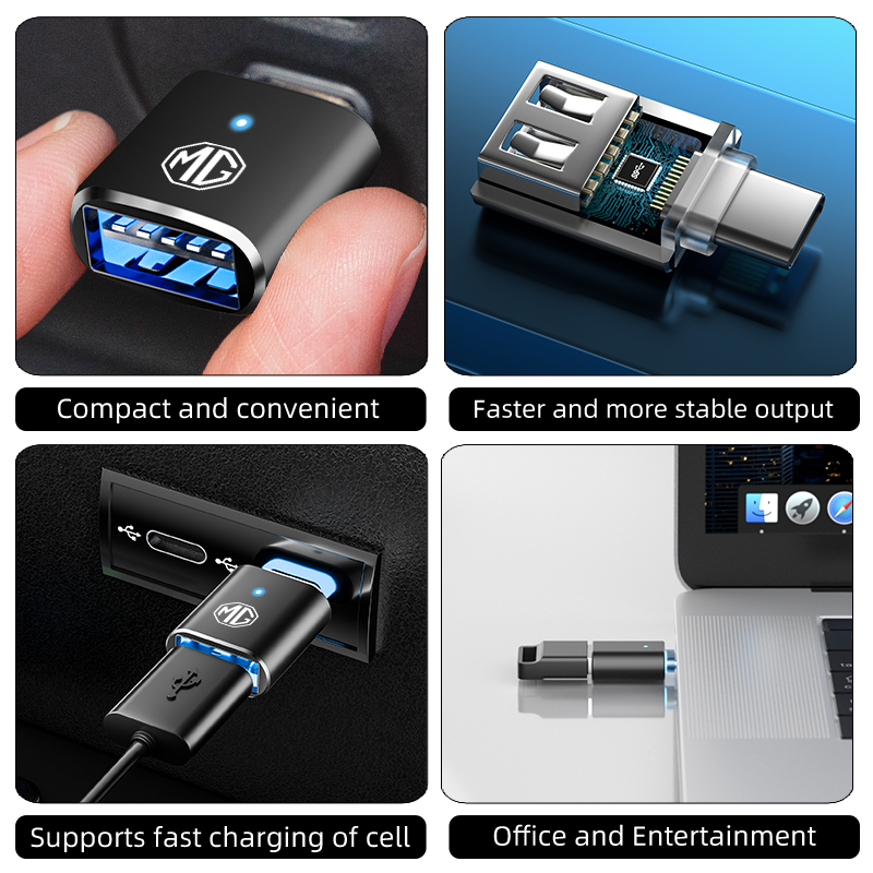 Car LED Type C To USB 3.0 Adap – Travel Plug Type C recenzja i cena
