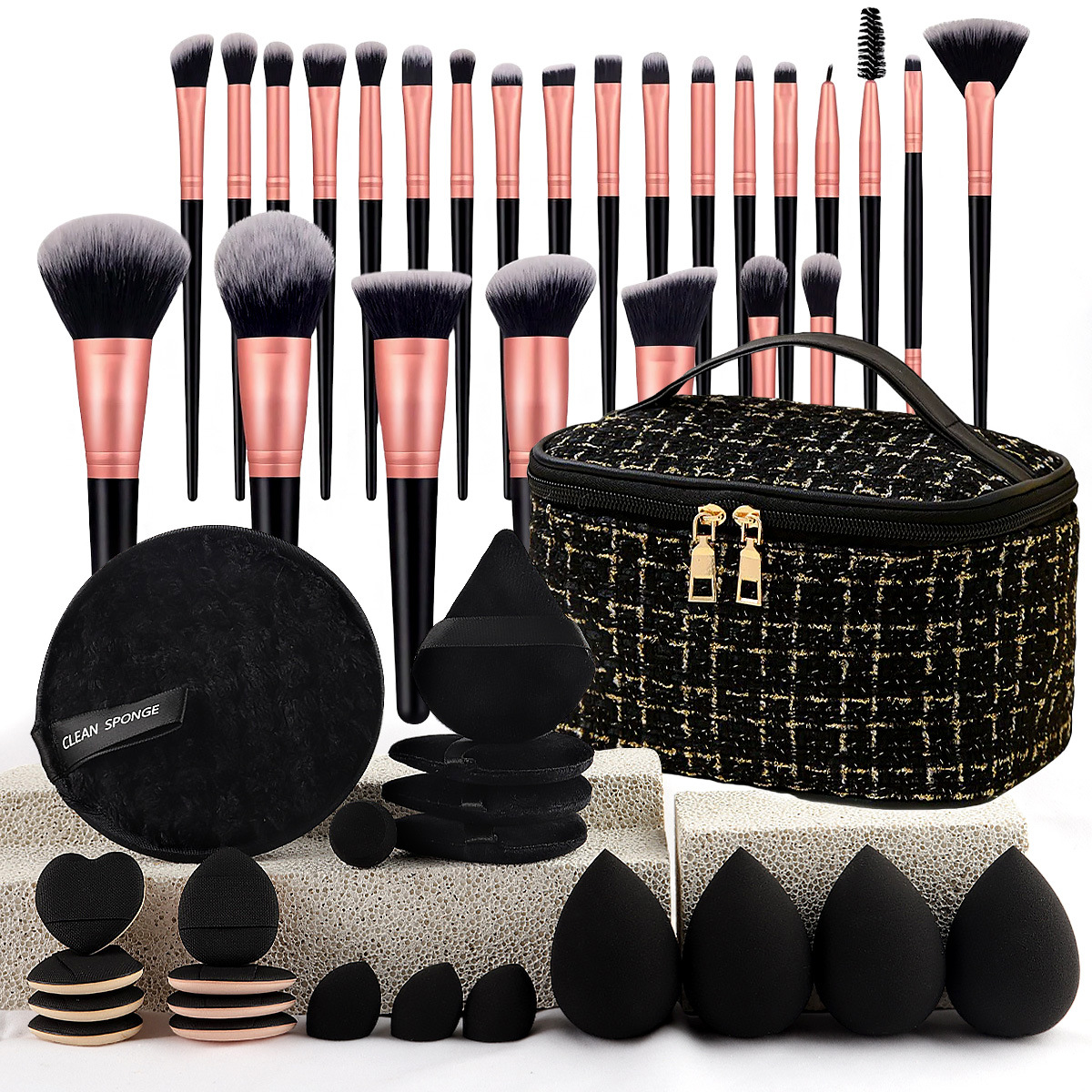 Makeup Brush Set Chic Fragranc – Travel Accessories And Bags recenzja i cena