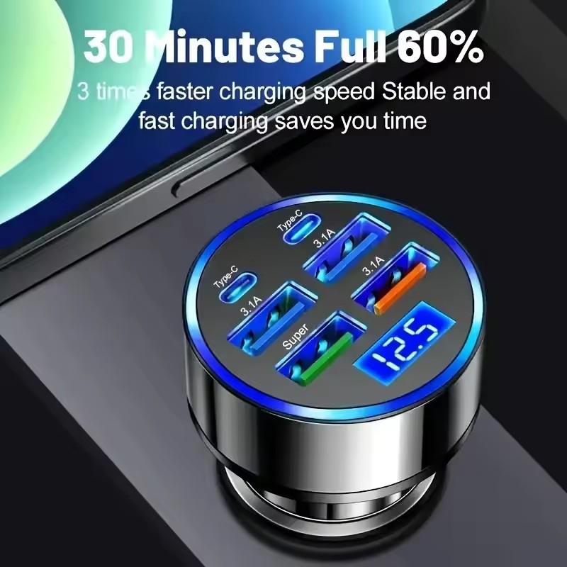 300W PD Car Charger 6 Ports Fa – Travel Plug Type C recenzja i cena