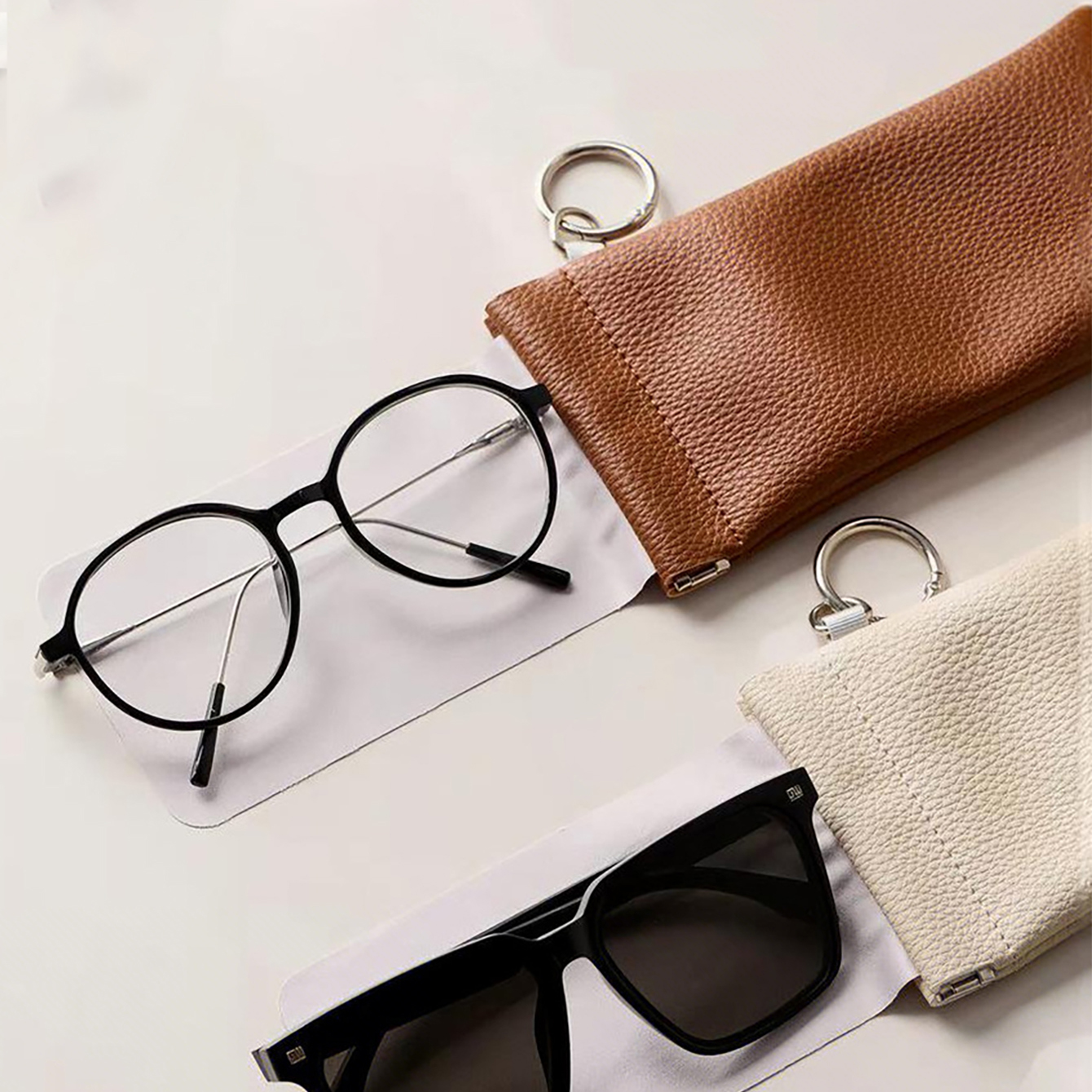 1pc PU Leather Sunglasses Pouc – Travel Accessories Pouch For Men recenzja i cena