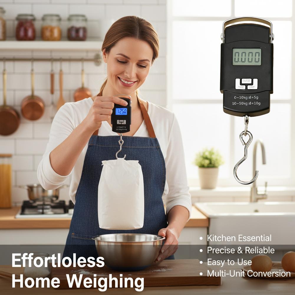 50kg/10g Portable LCD Electron – Luggage Scale Hanging recenzja i cena