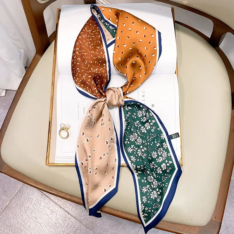 Design Print Skinny Scarf Plai – Travel Accessories Luxury recenzja i cena