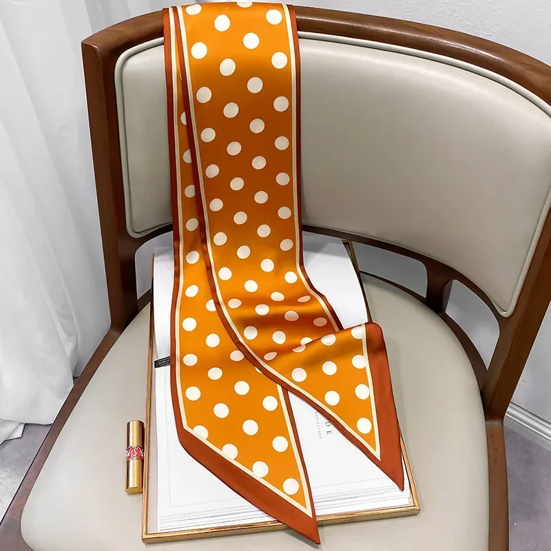 Design Print Skinny Scarf Plai – Travel Accessories Luxury recenzja i cena