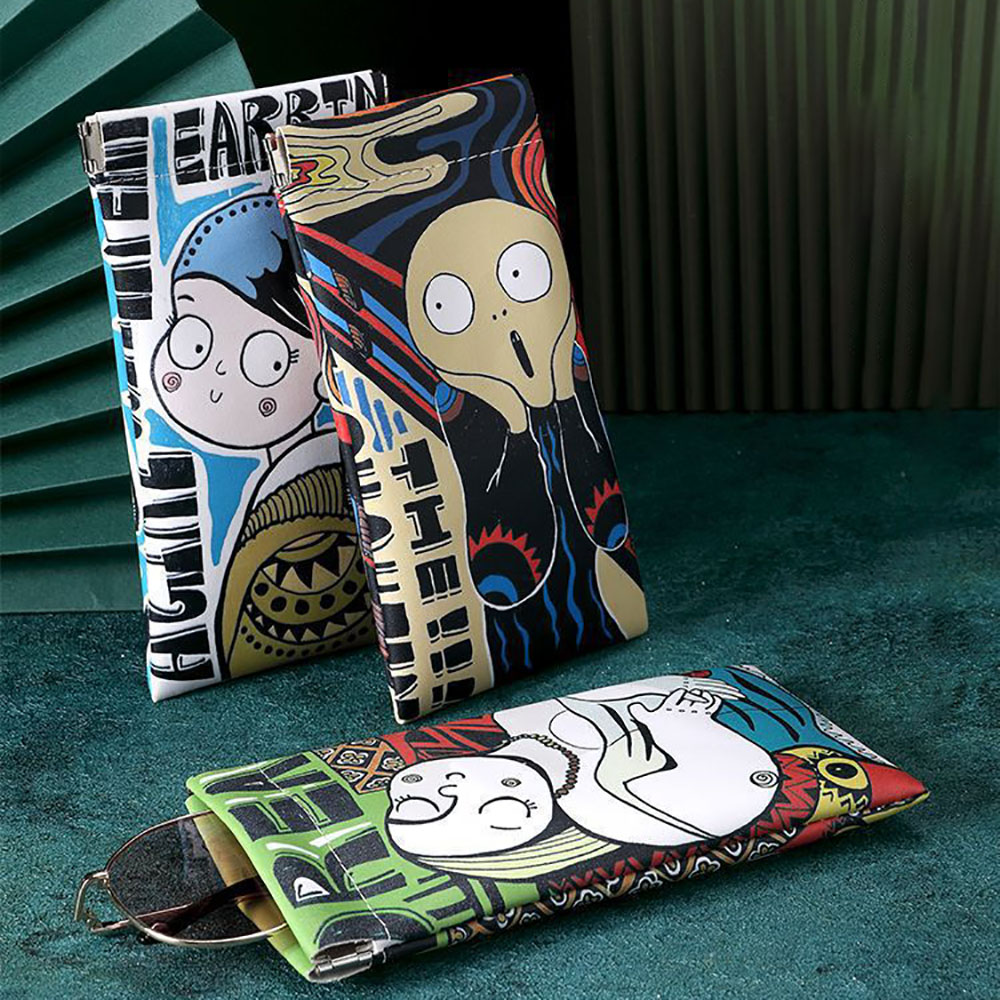 Cartoon Sunglasses Case PU Lea – Travel Accessories Pouch For Men recenzja i cena