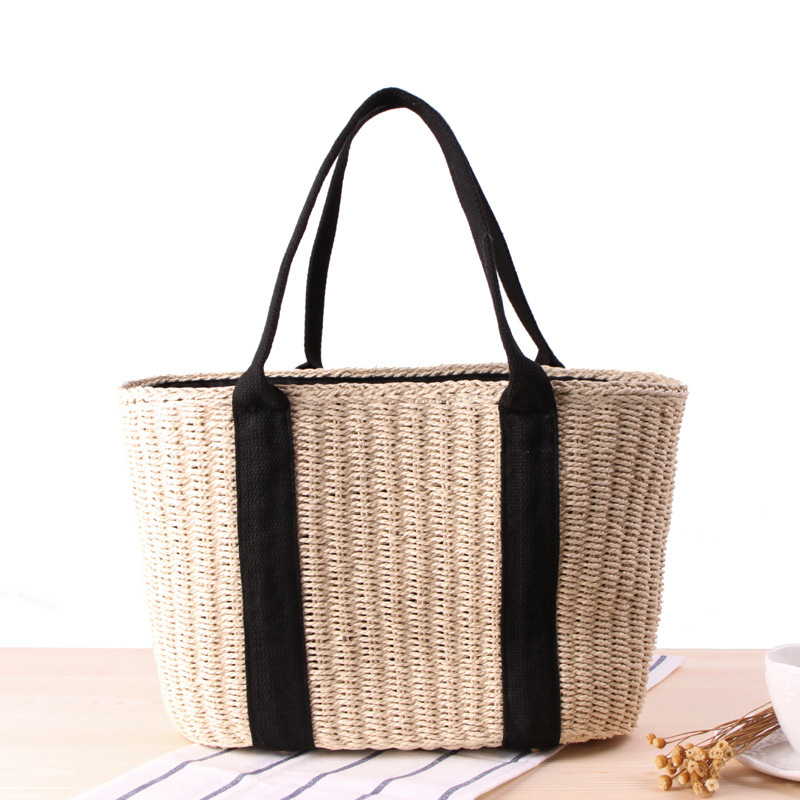 Trendy Straw Women Tote Bag Lu – Travel Accessories Luxury recenzja i cena