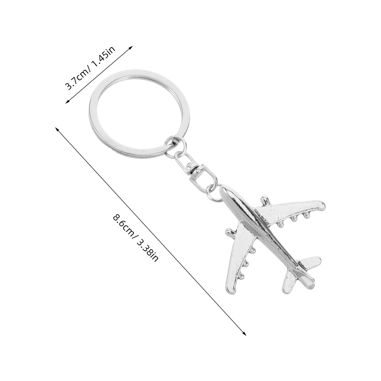 2Pcs Airplane Keychain Creativ – Travel Accessories Present recenzja i cena