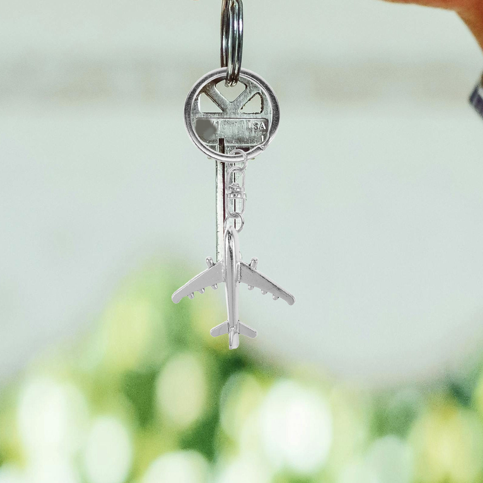 2Pcs Airplane Keychain Creativ – Travel Accessories Present recenzja i cena