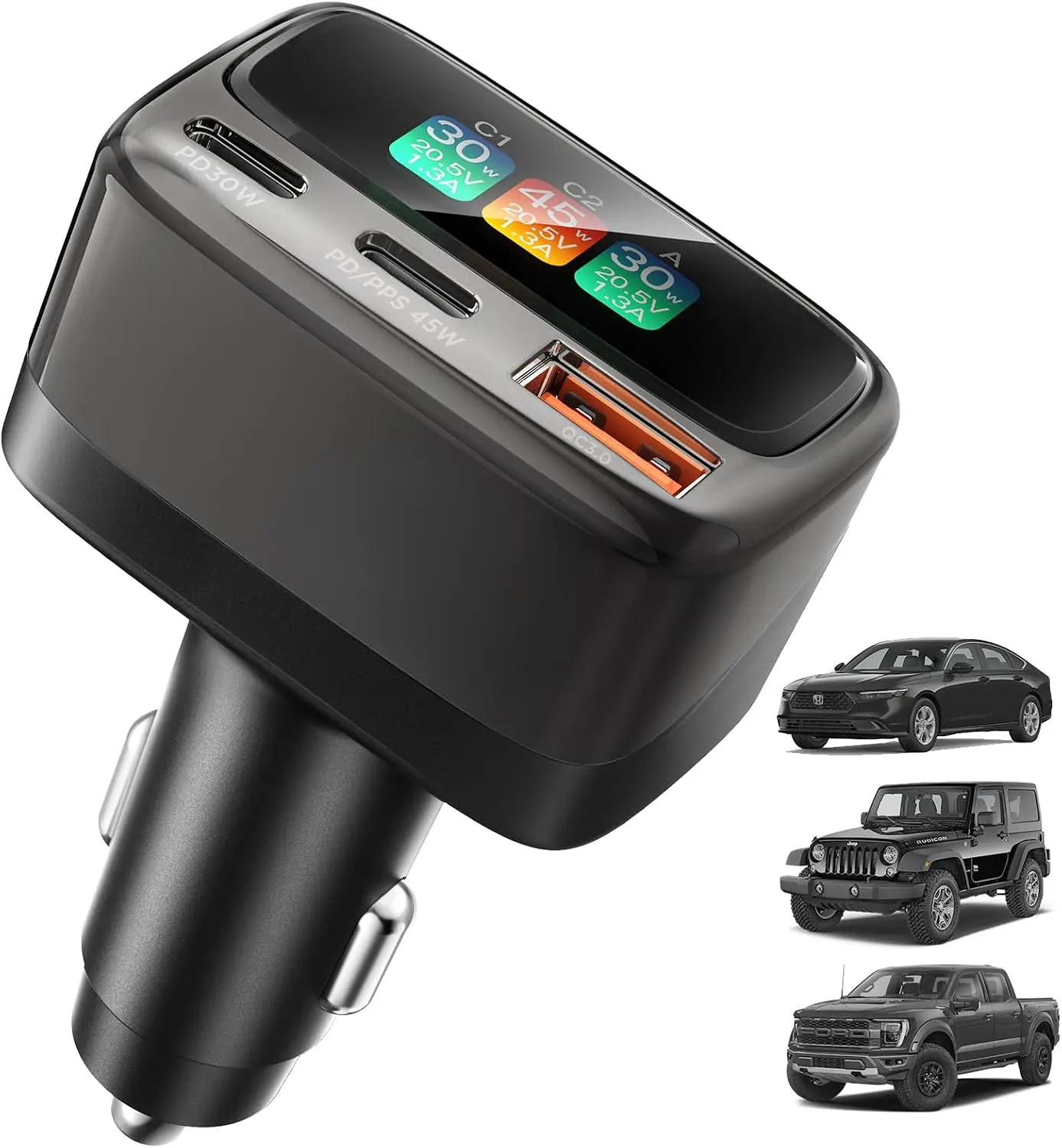 105W USB C Car Charger with Di – Travel Accessories Car recenzja i cena