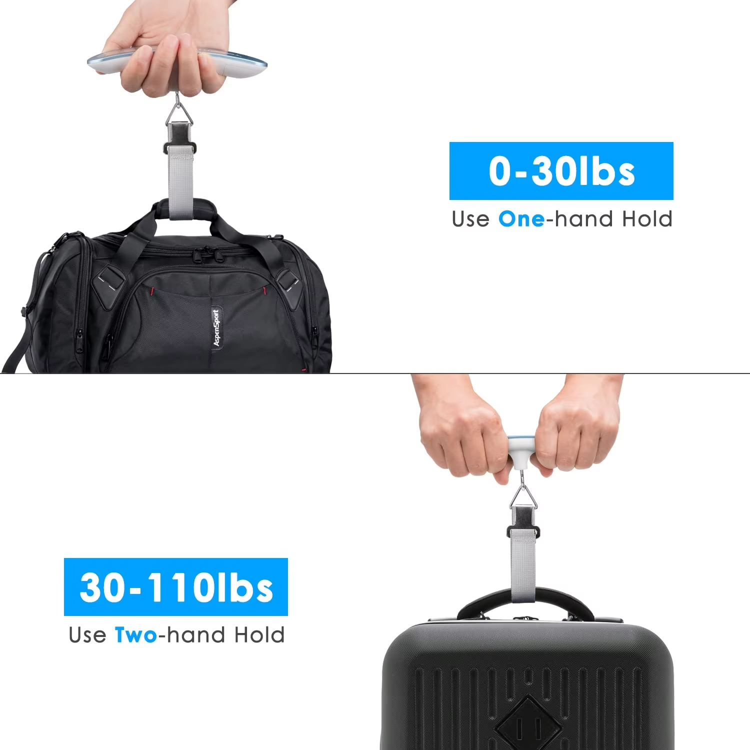 Portable Scale Digital LCD Dis – Luggage Scale Hanging recenzja i cena