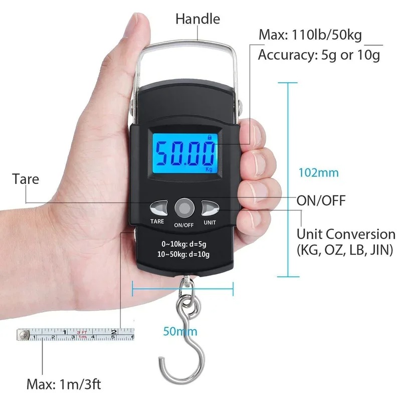 50kg Digital Luggage Weighing  – Luggage Scale Hanging recenzja i cena