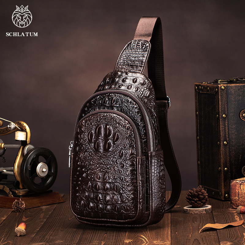 SCHLATUM Men's Genuine Leather – Travel Accessories Luxury recenzja i cena