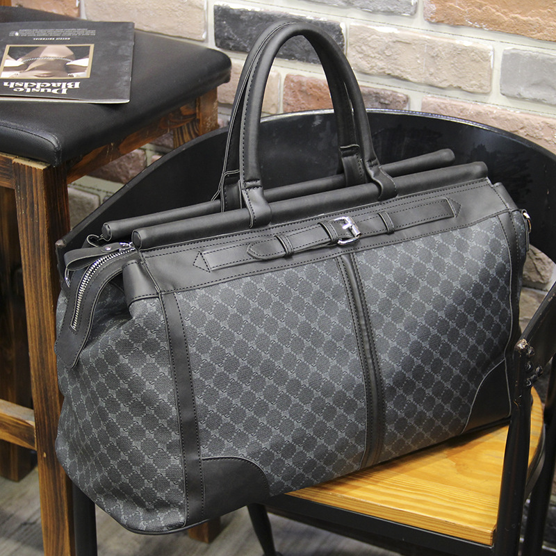 Fashion Plaid Travel Bag Men H – Travel Accessories Luxury recenzja i cena