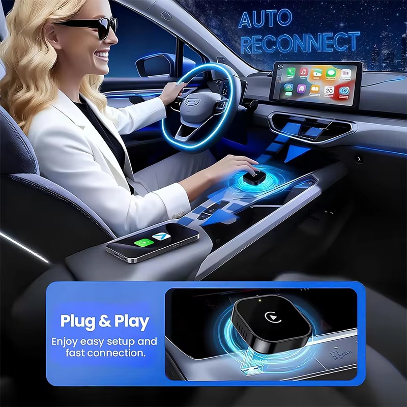 2-in-1 Wireless CarPlay Adapte – Travel Plug Type C recenzja i cena