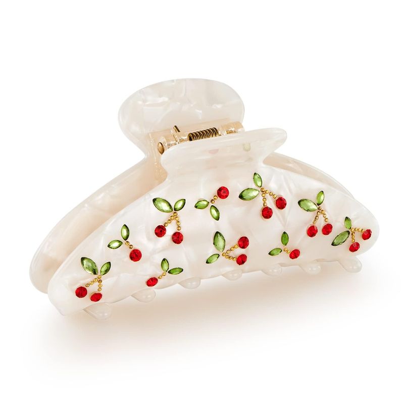 1pc Cherry hair clip, rhinesto – Travel Accessories Luxury recenzja i cena