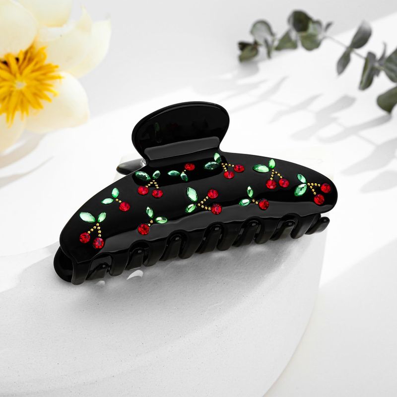 1pc Cherry hair clip, rhinesto – Travel Accessories Luxury recenzja i cena