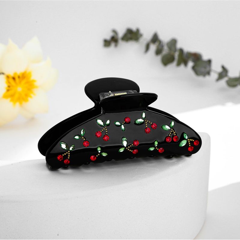 1pc Cherry hair clip, rhinesto – Travel Accessories Luxury recenzja i cena