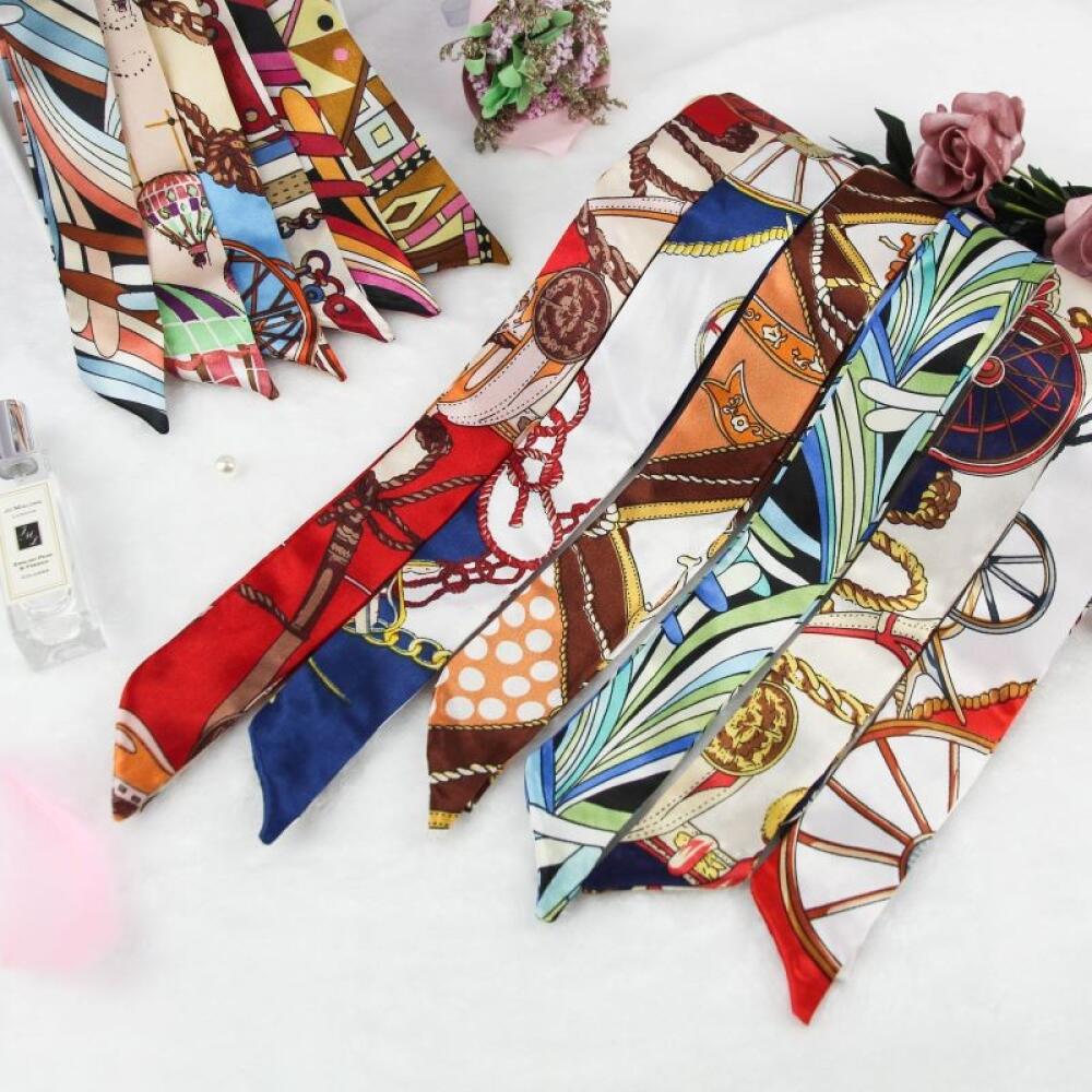 Korean Silk Scarf Soft Satin H – Travel Accessories Present recenzja i cena
