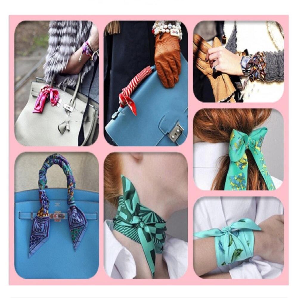 Korean Silk Scarf Soft Satin H – Travel Accessories Present recenzja i cena