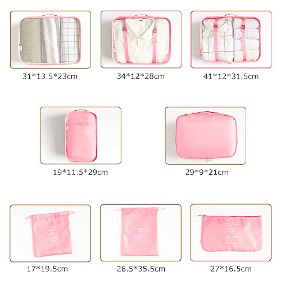 6/8 Set Packing Cubes for Suit – Travel Accessories Packing Cubes recenzja i cena