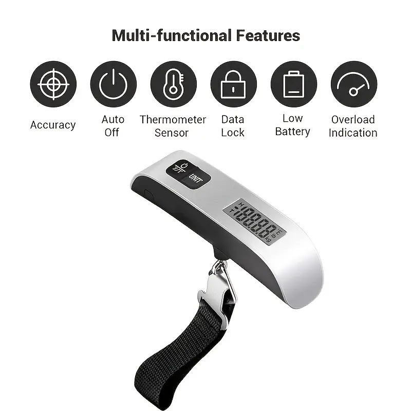 Portable Scale Digital LCD Dis – Luggage Scale Hanging recenzja i cena