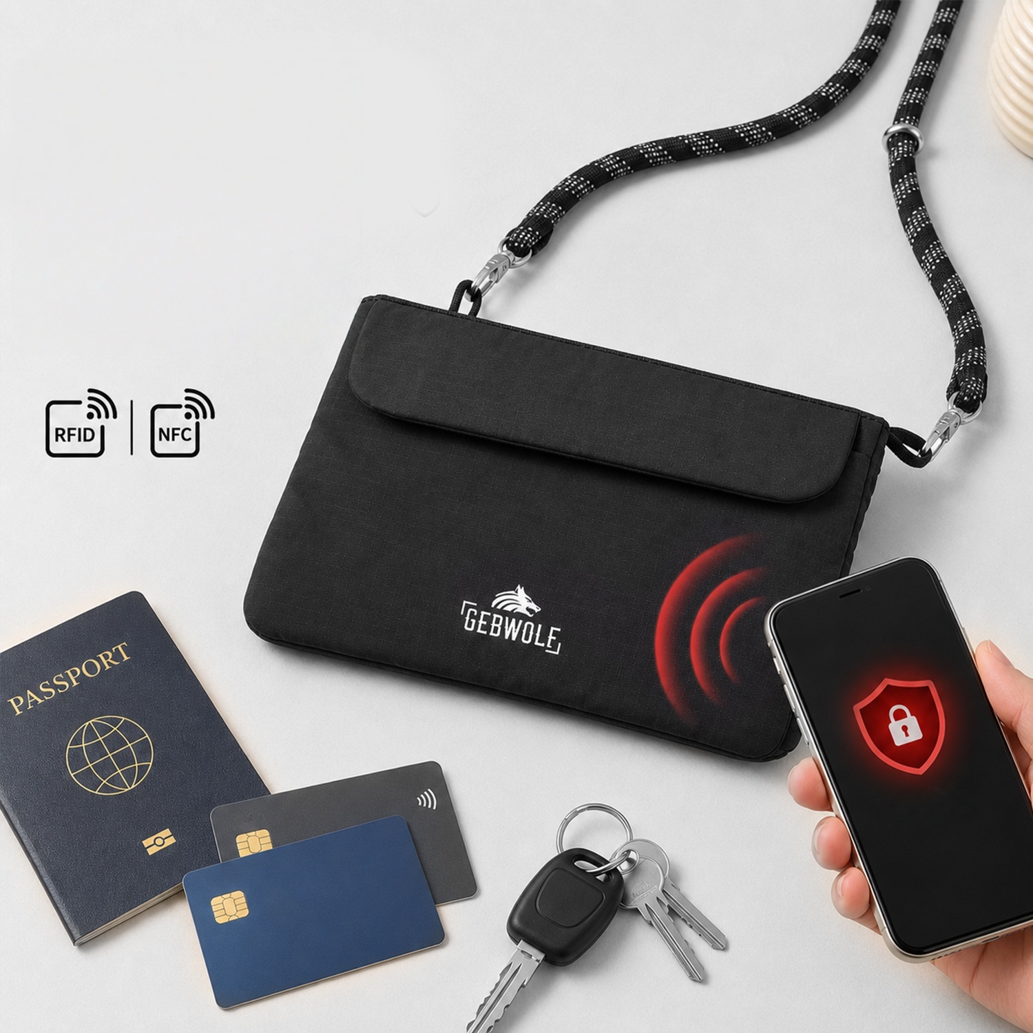 Multifunctional Crossbody Bag  – Passport Holder Rfid recenzja i cena