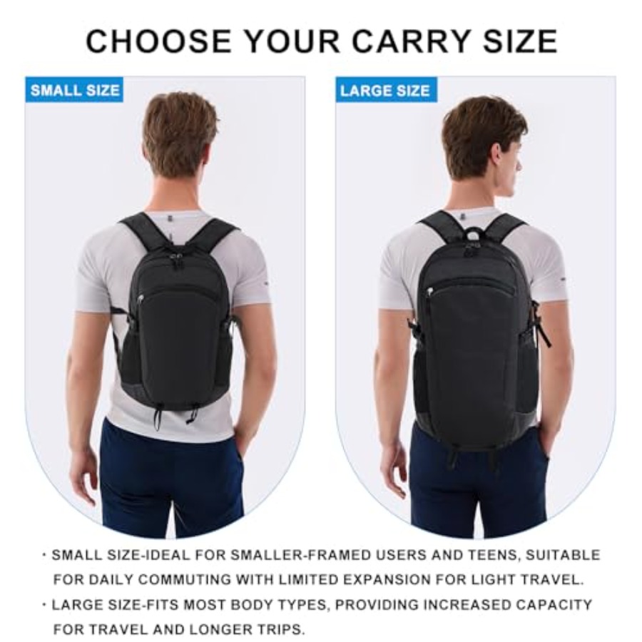 Lightweight Hiking Backpack 30 – Packable Daypack Foldable recenzja i cena