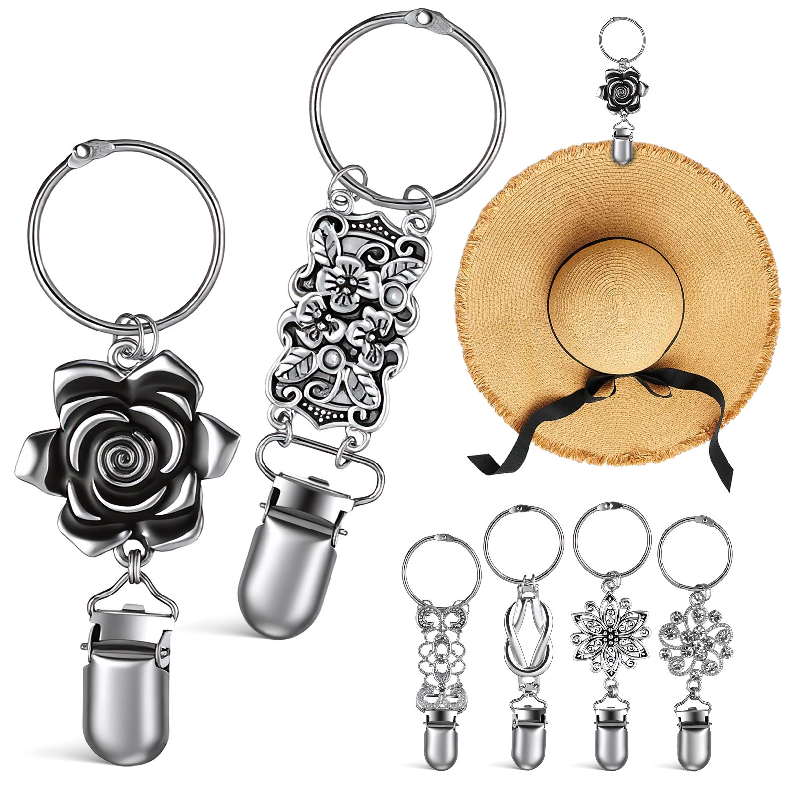 6Pcs Hat Clips Travel Caps Cli – Travel Accessories Present recenzja i cena