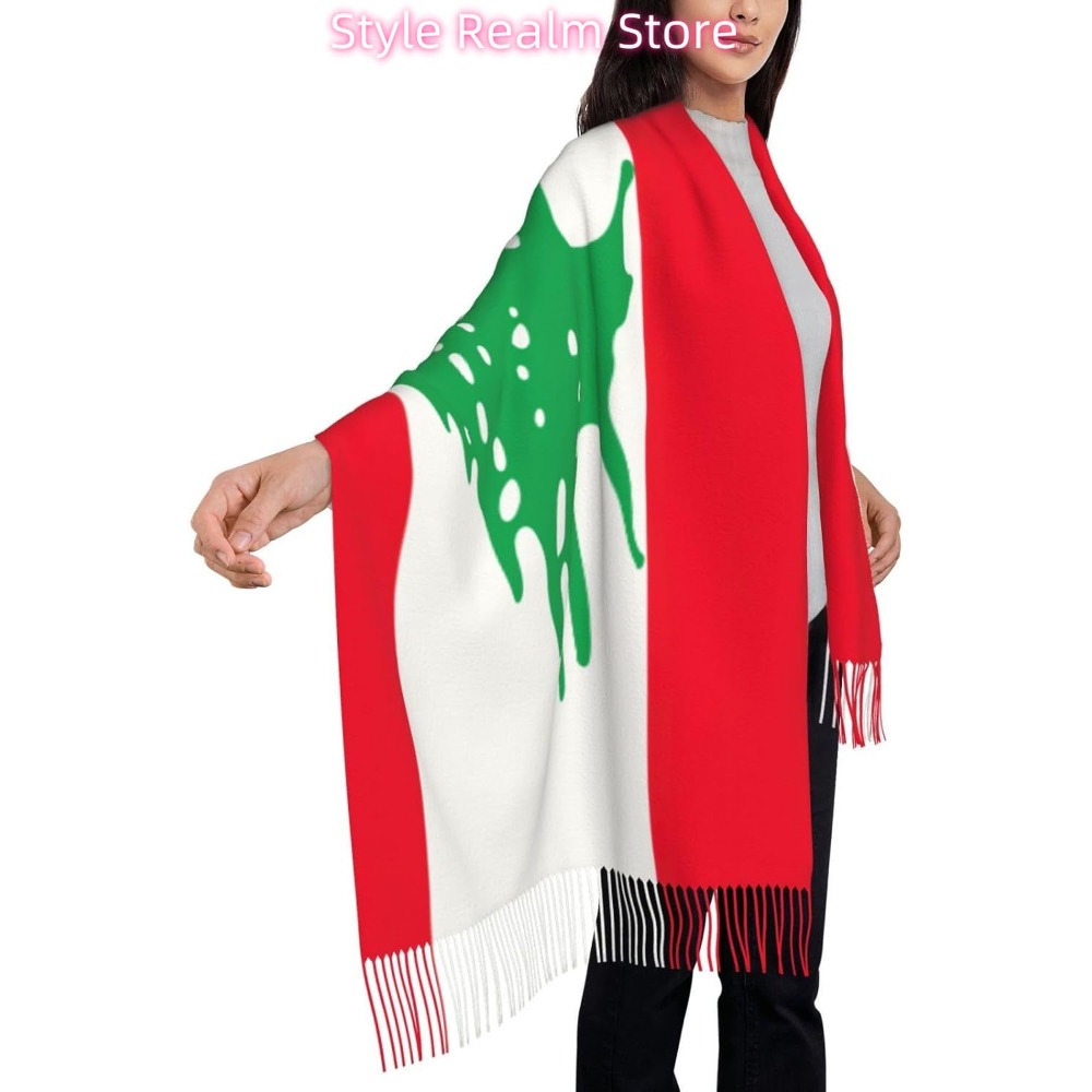Flag Of Lebanon Print Polyeste – Travel Accessories Lebanon recenzja i cena