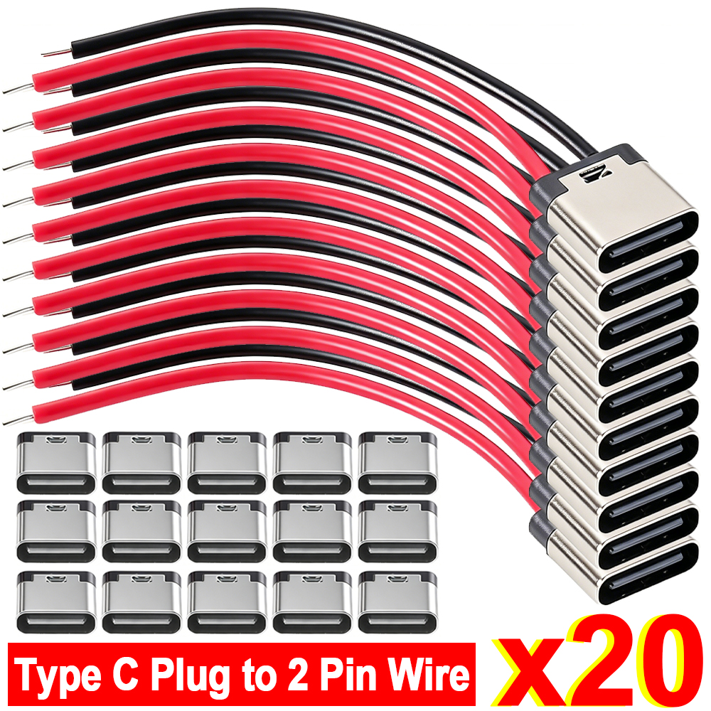 5-20PCS Type-C 2Pin Solder Wir – Travel Plug Type C recenzja i cena