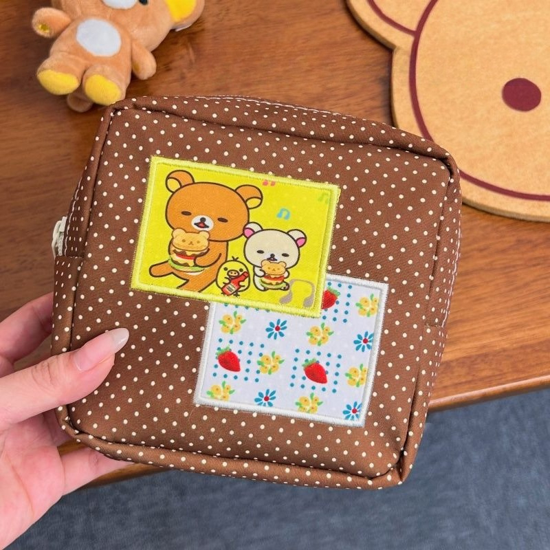 Kawaii Rilakkuma Brown Polka D – Travel Accessories And Bags recenzja i cena