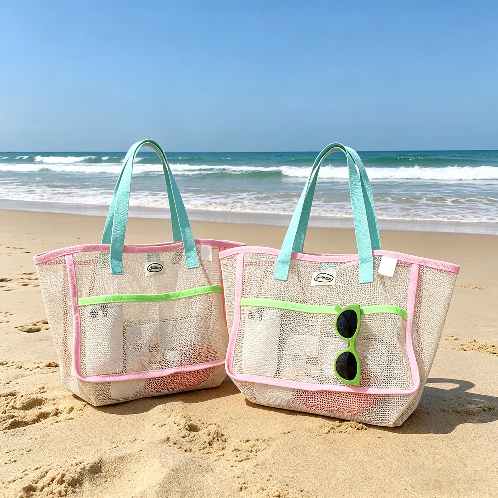 Beach Bags for Women Colorful  – Travel Accessories And Bags recenzja i cena