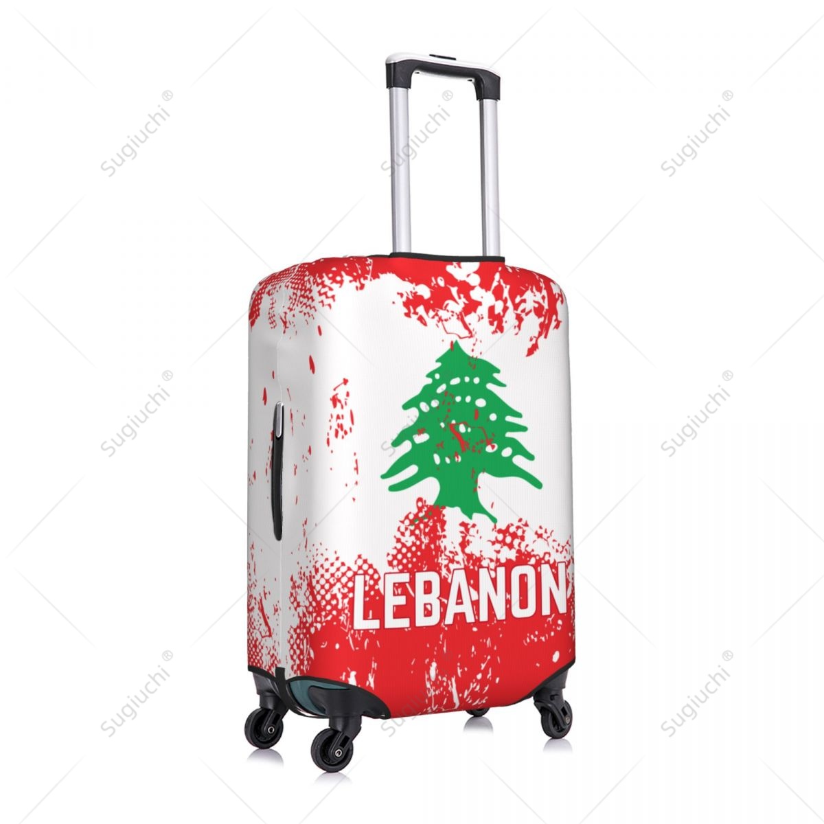 Lebanon Flag Luggage Cover Sui – Travel Accessories Lebanon recenzja i cena