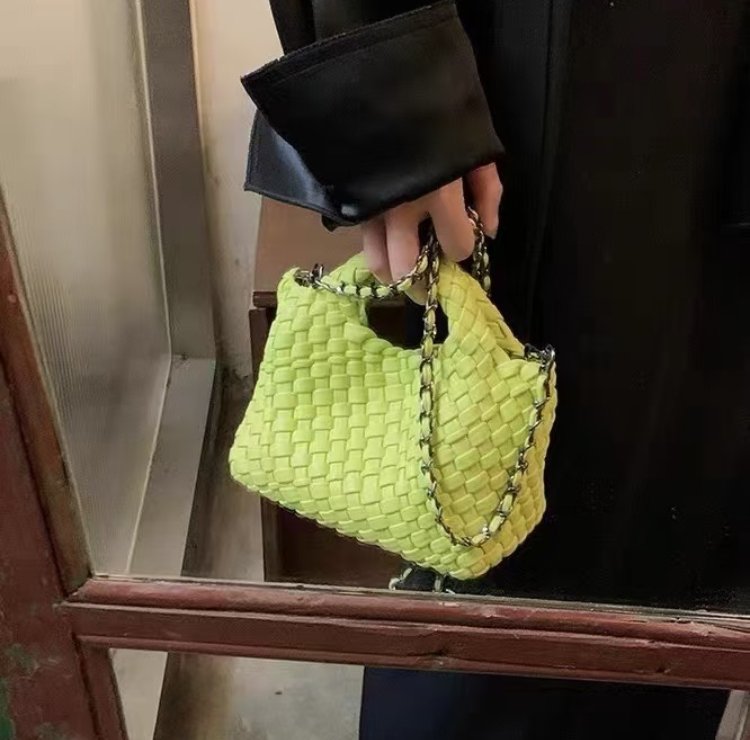 Korean Luxury Woven PU Handbag – Travel Accessories Luxury recenzja i cena