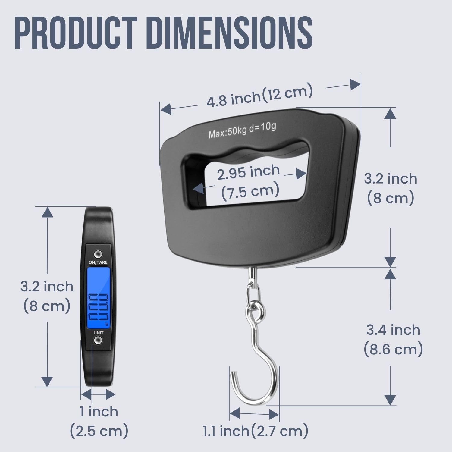 50Kg 10g Luggage Weight Scale, – Luggage Scale Hanging recenzja i cena