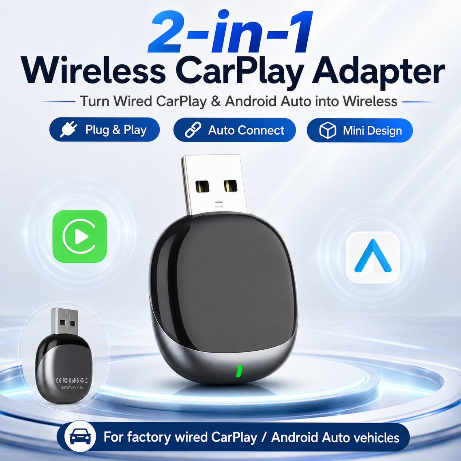 2026 Upgraded 2-in-1 Wireless  – Travel Plug Type C recenzja i cena