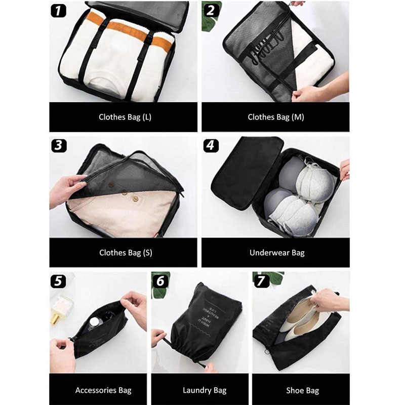 9Pcs Travel Organizer Bags Sui – Travel Accessories Packing Cubes recenzja i cena
