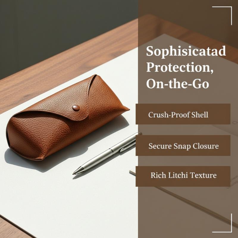 PU Leather Sunglasses Case Com – Travel Accessories Pouch For Men recenzja i cena