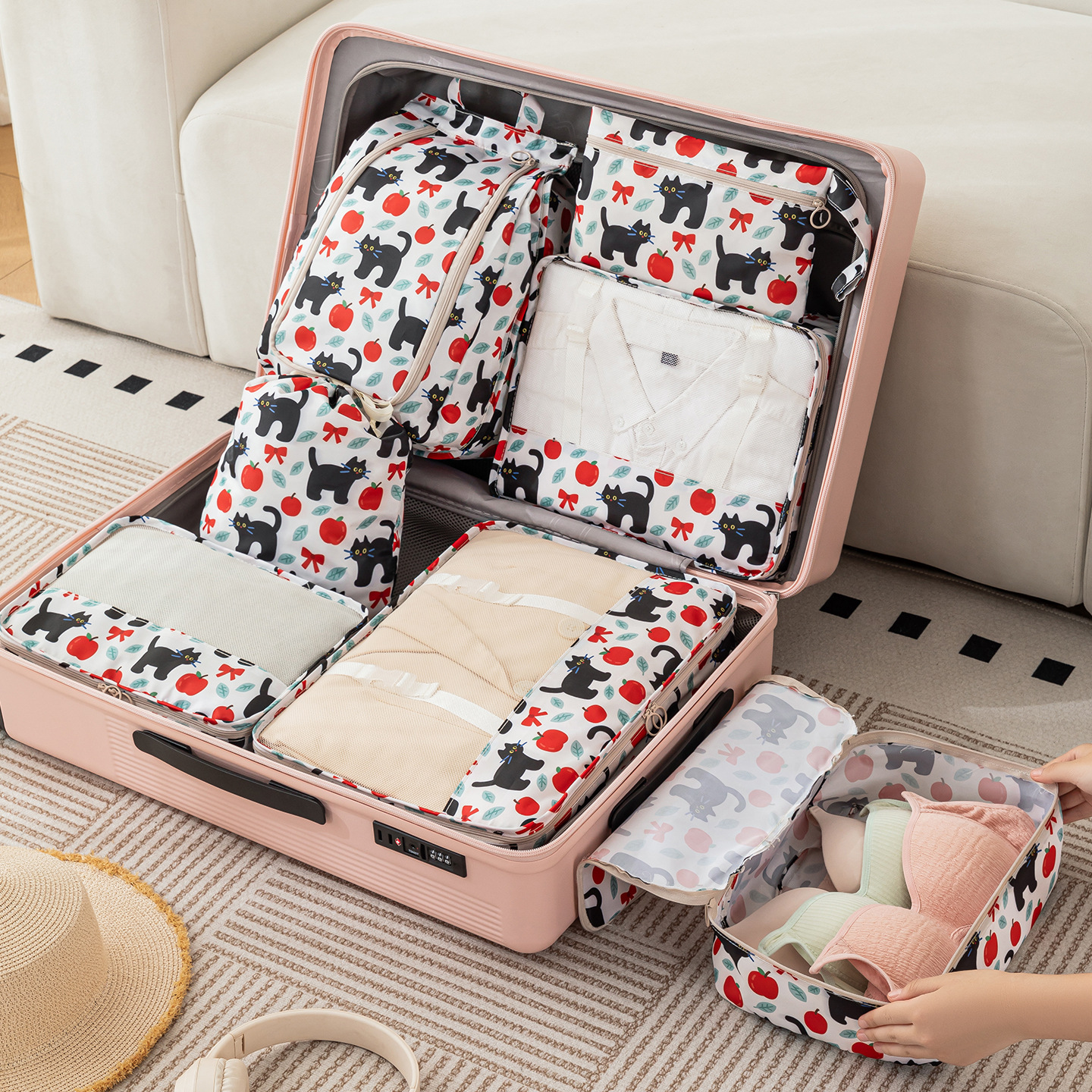 7-Piece Travel Organizer Bags  – Travel Accessories Packing Cubes recenzja i cena