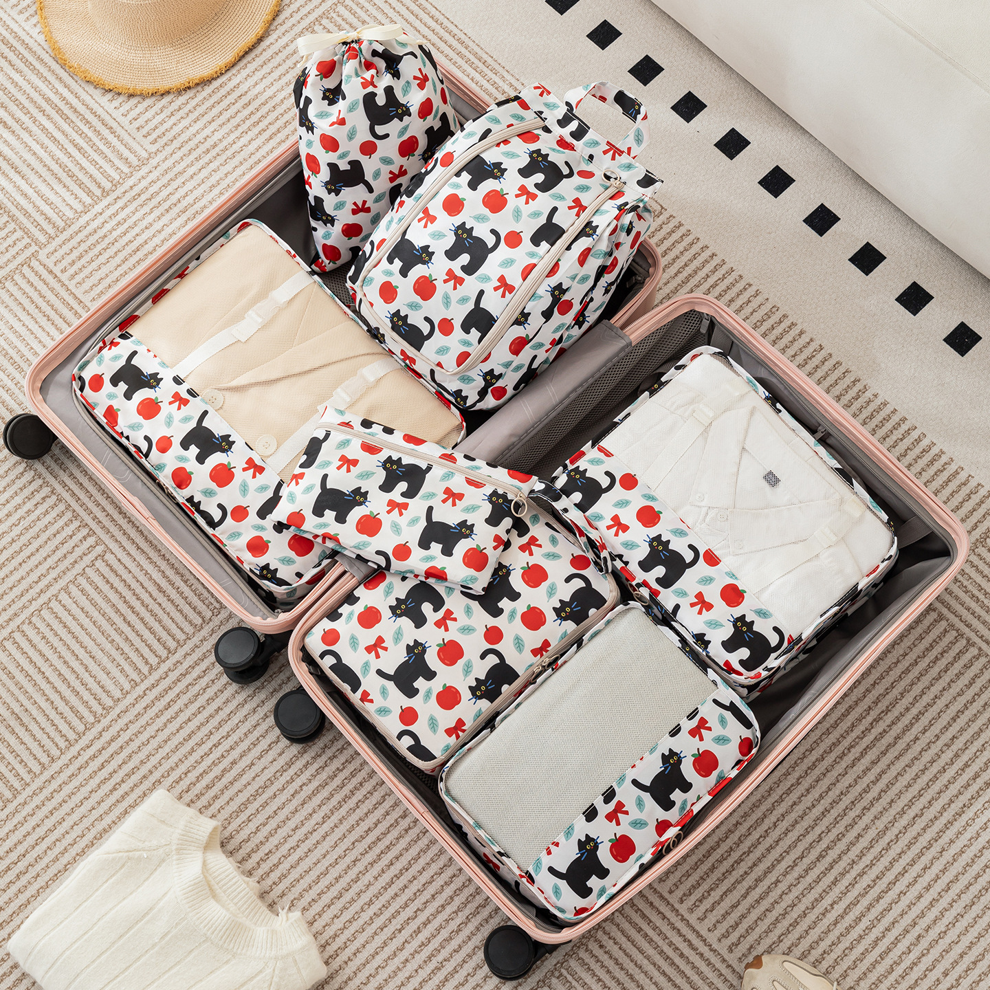 7-Piece Travel Organizer Bags  – Travel Accessories Packing Cubes recenzja i cena