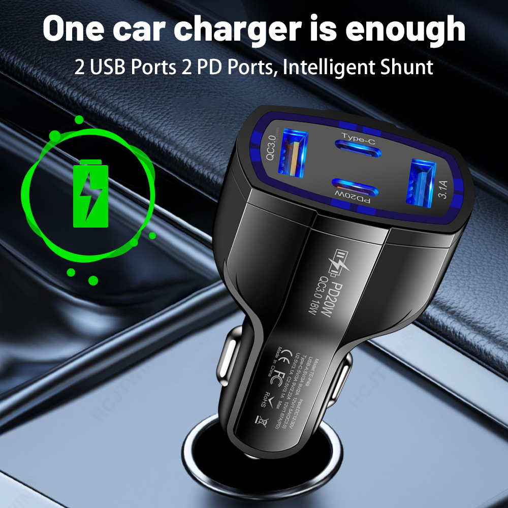 Multi Port 63W Car Charger Fas – Travel Plug Type C recenzja i cena